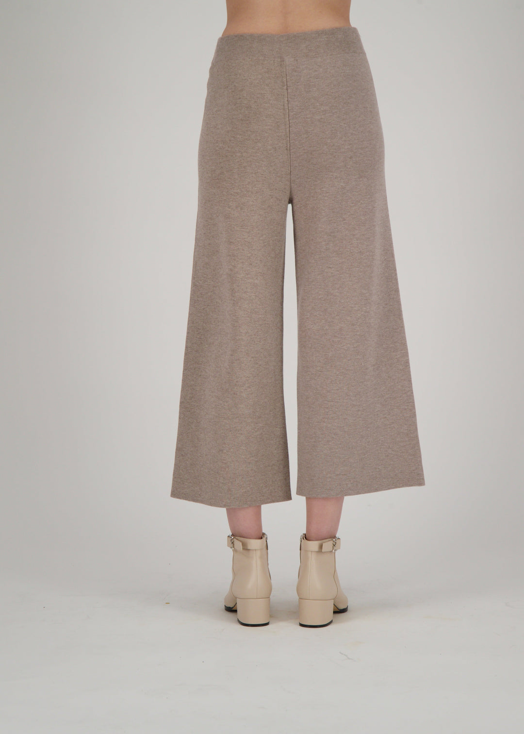 Spanner - Wide Leg Patch Pocket Knit Pant