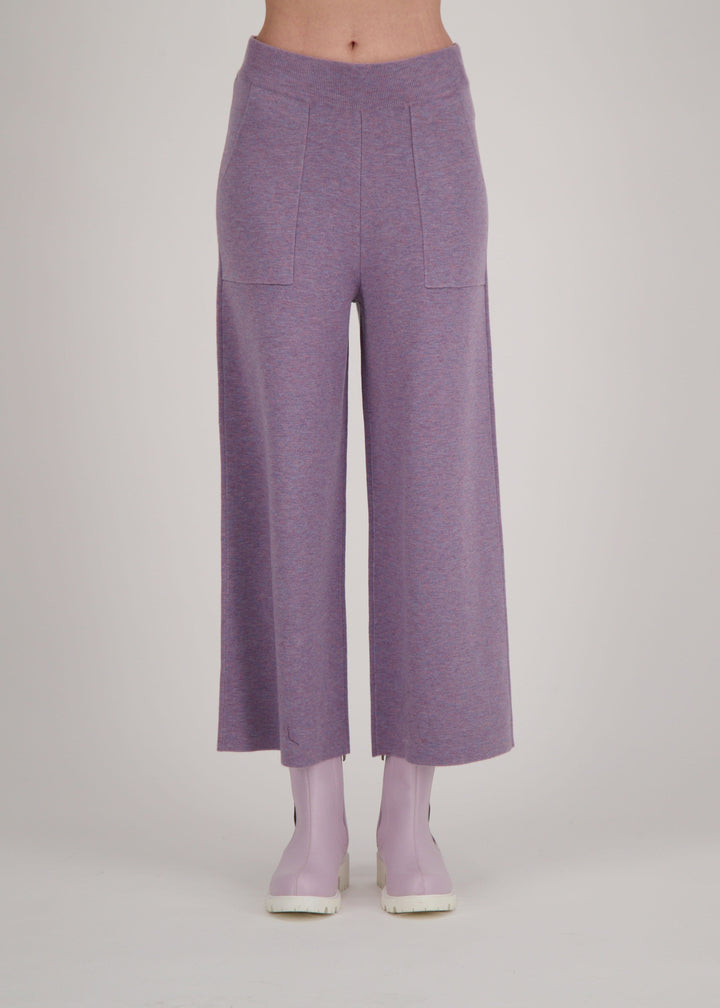 Spanner - Wide Leg Patch Pocket Knit Pant