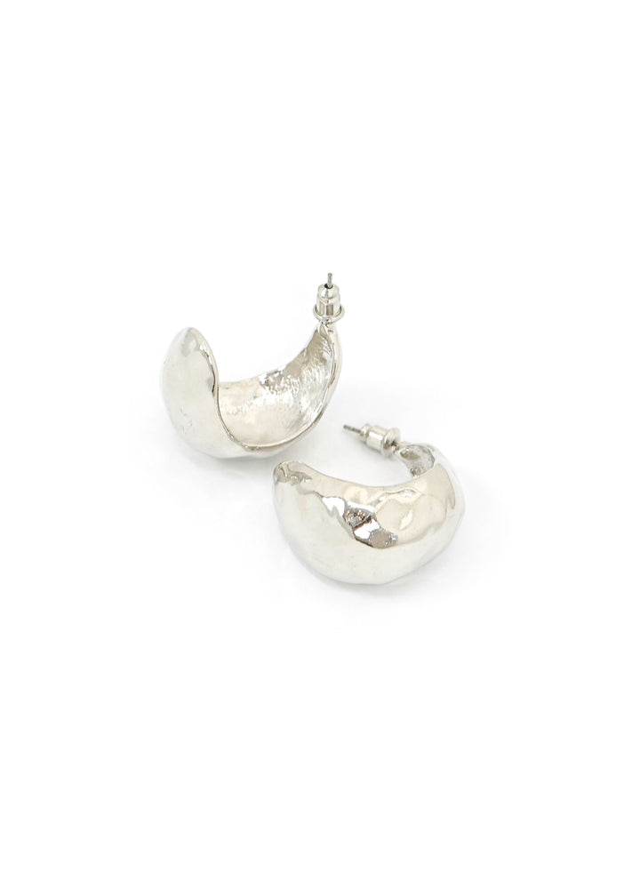 CCB - Chunky Hammered Hoop Earrings