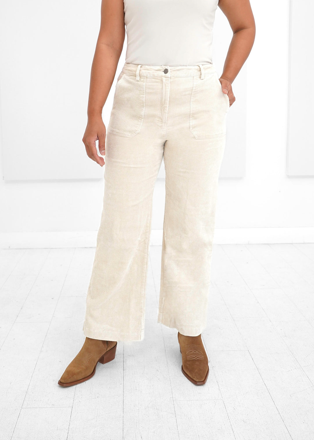 Mystree - Washed Corduroy Trouser