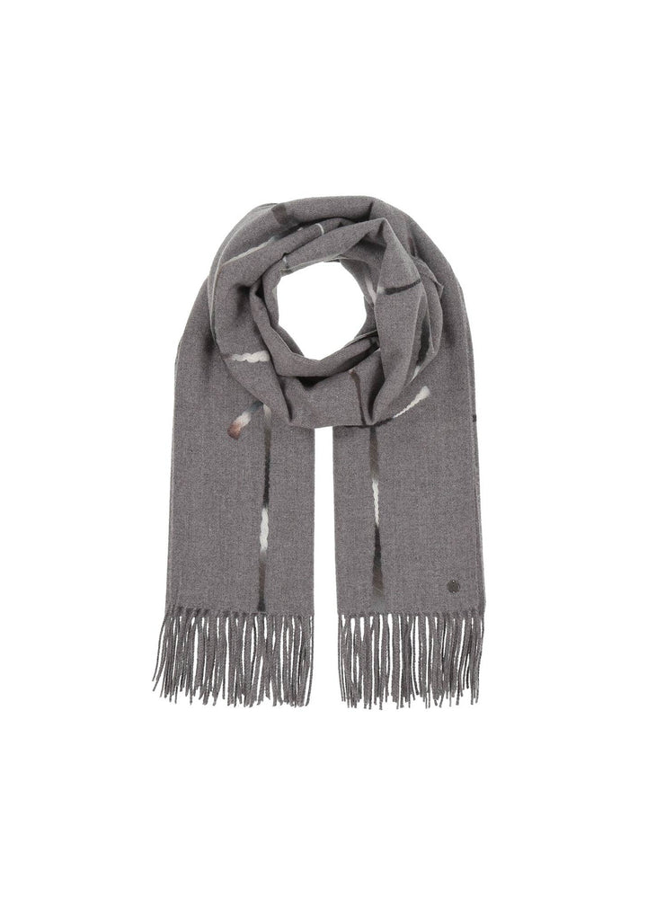 V Fraas - Needle Punch Grid Wrap Scarf