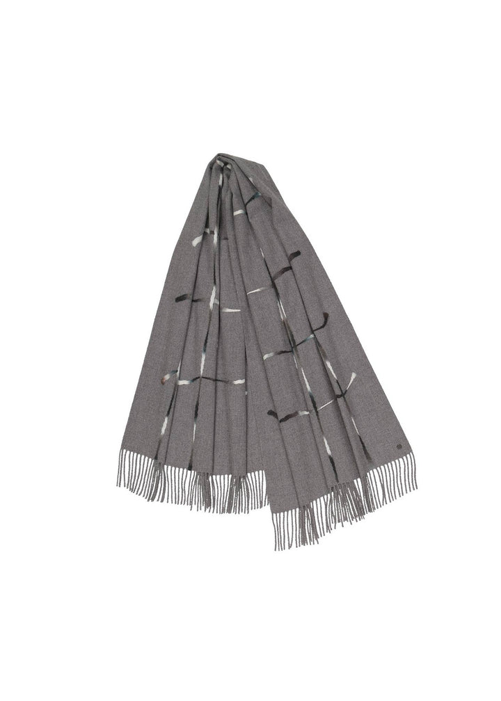 V Fraas - Needle Punch Grid Wrap Scarf