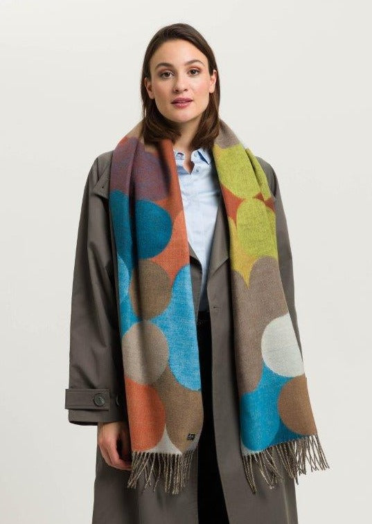 V Fraas - Dot Mirage Cashmink Oversized Scarf