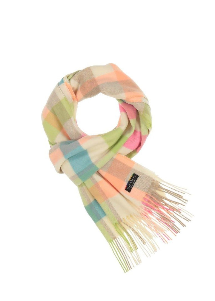 V Fraas - Check Plaid Cashmink Scarf