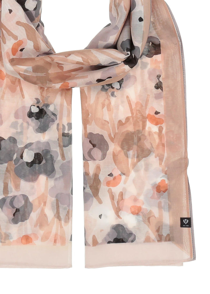 V Fraas - Poppy Floral Oblong Scarf