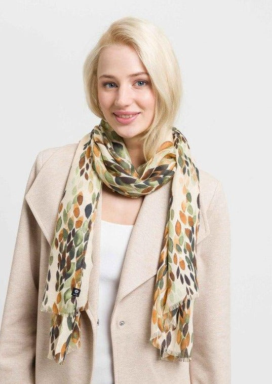 V Fraas - Organic Leaves Eco Scarf