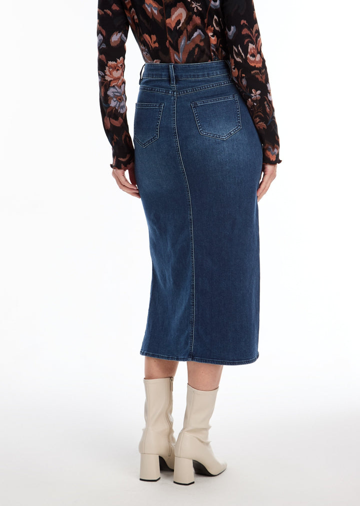 French Dressing Jeans - Column Skirt with Side Slits