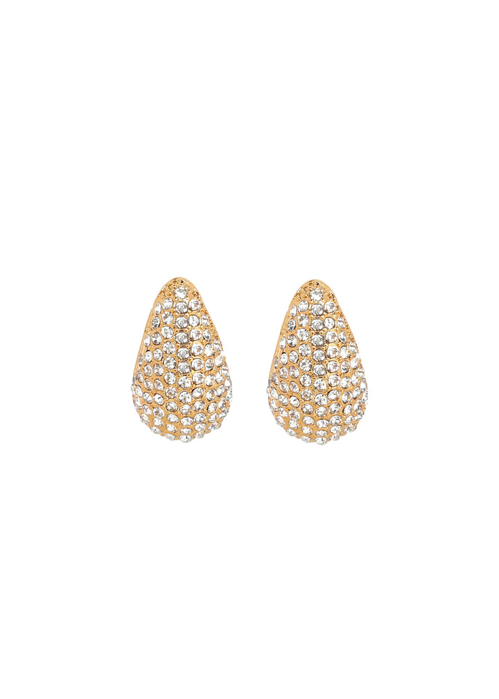 Merx - Crystal Tear Drop Earrings