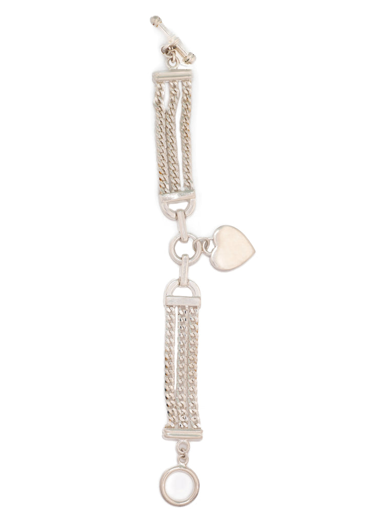 Heart Triple Strand Bracelet