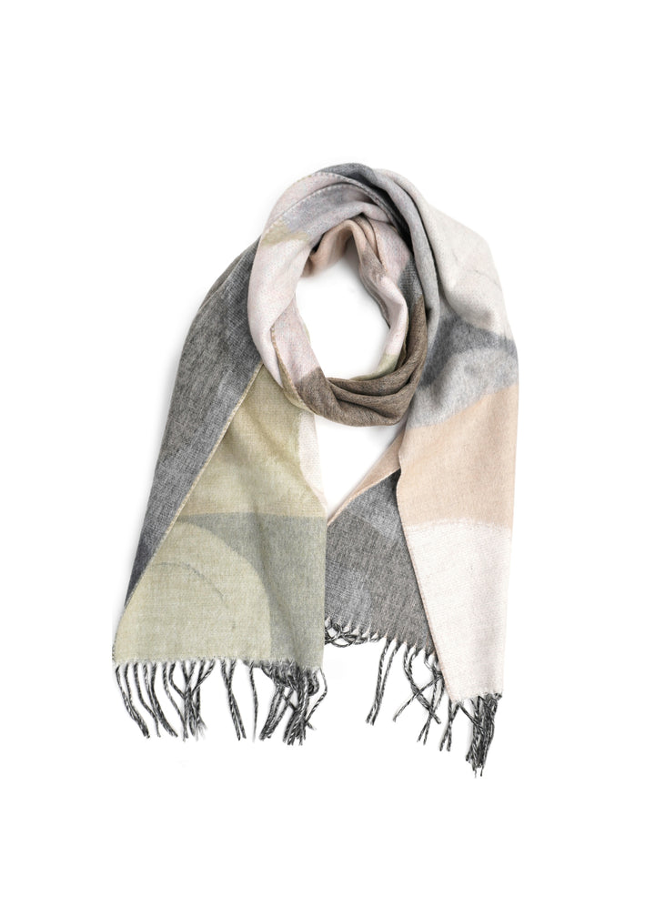 V Fraas - Brush Strokes Circle Cashmink Scarf