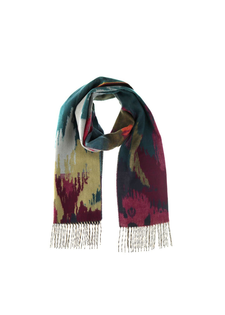 V Fraas - Abstract Botanical Cashmink Scarf