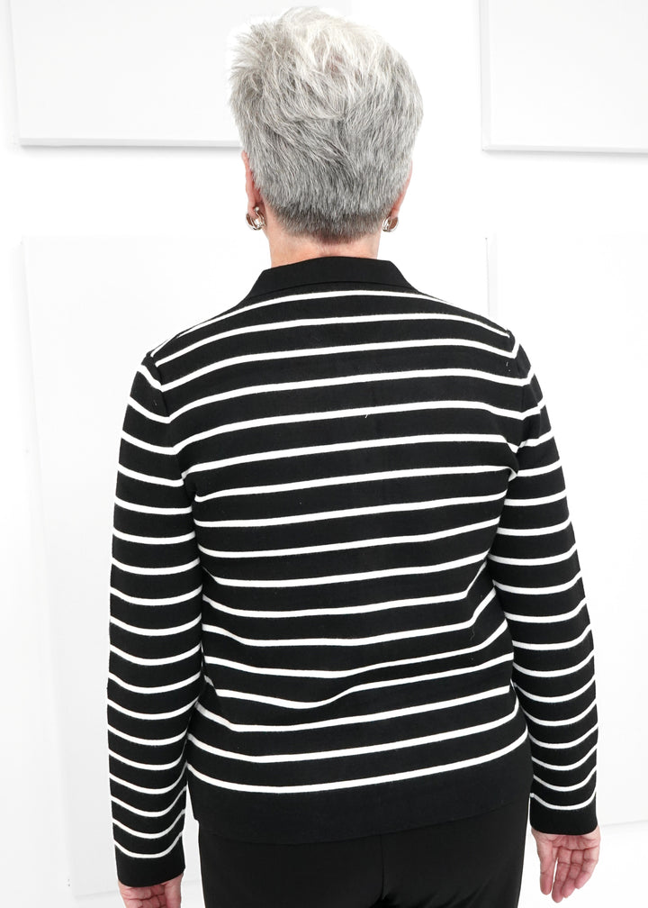 Carre Noir - Stripe Cardigan