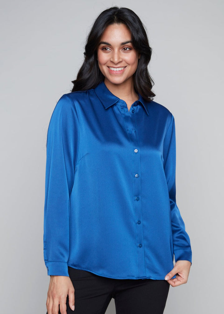 Carre Noir - Satin Blouse -SALE