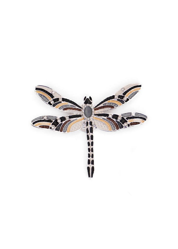 Dragonfly Broach Grey