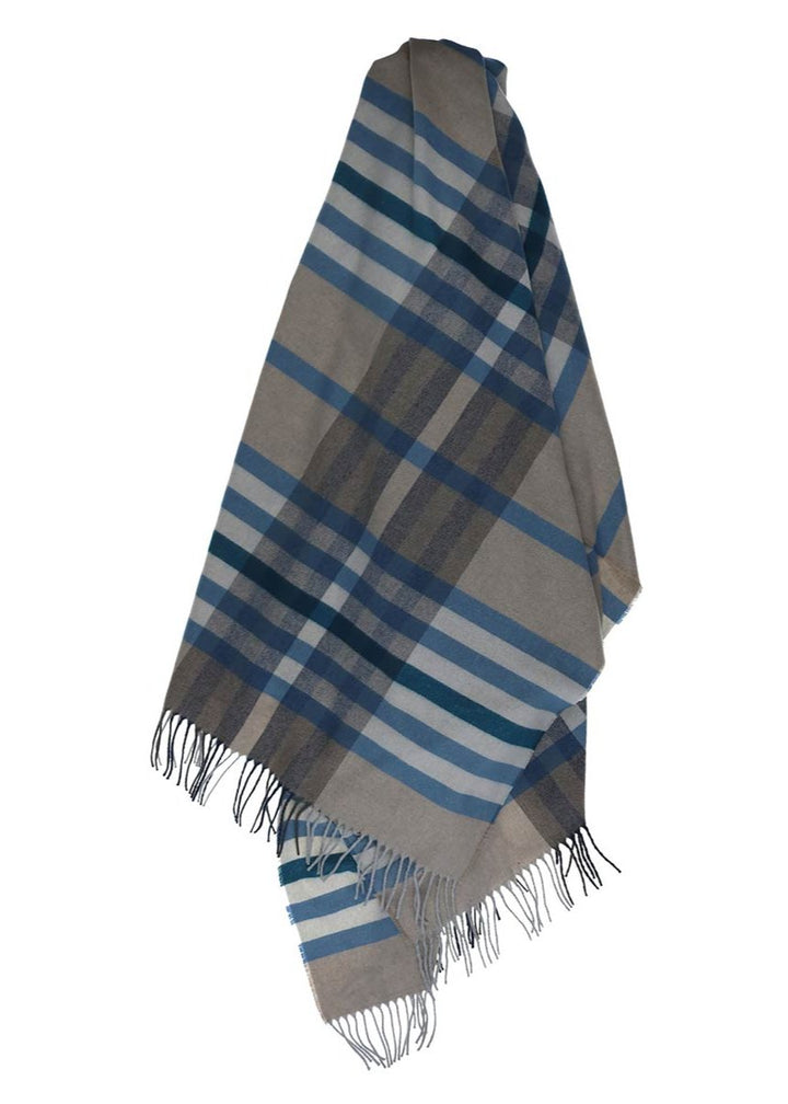 V Fraas - Modern Plaid Cashmink Throw -SALE