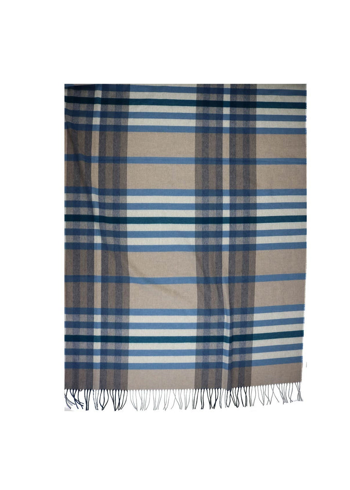 V Fraas - Modern Plaid Cashmink Throw -SALE