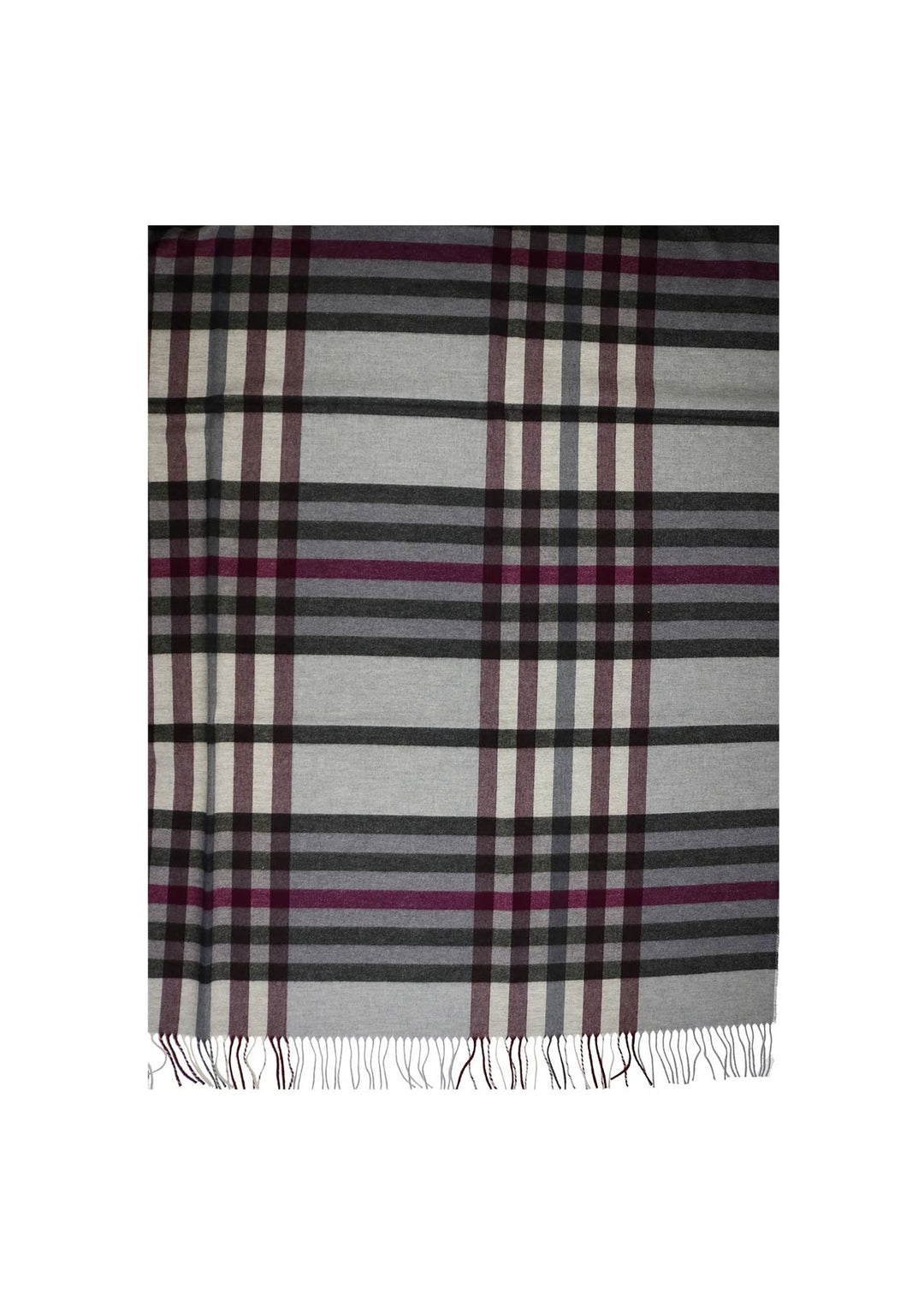 V Fraas - Modern Plaid Cashmink Throw -SALE