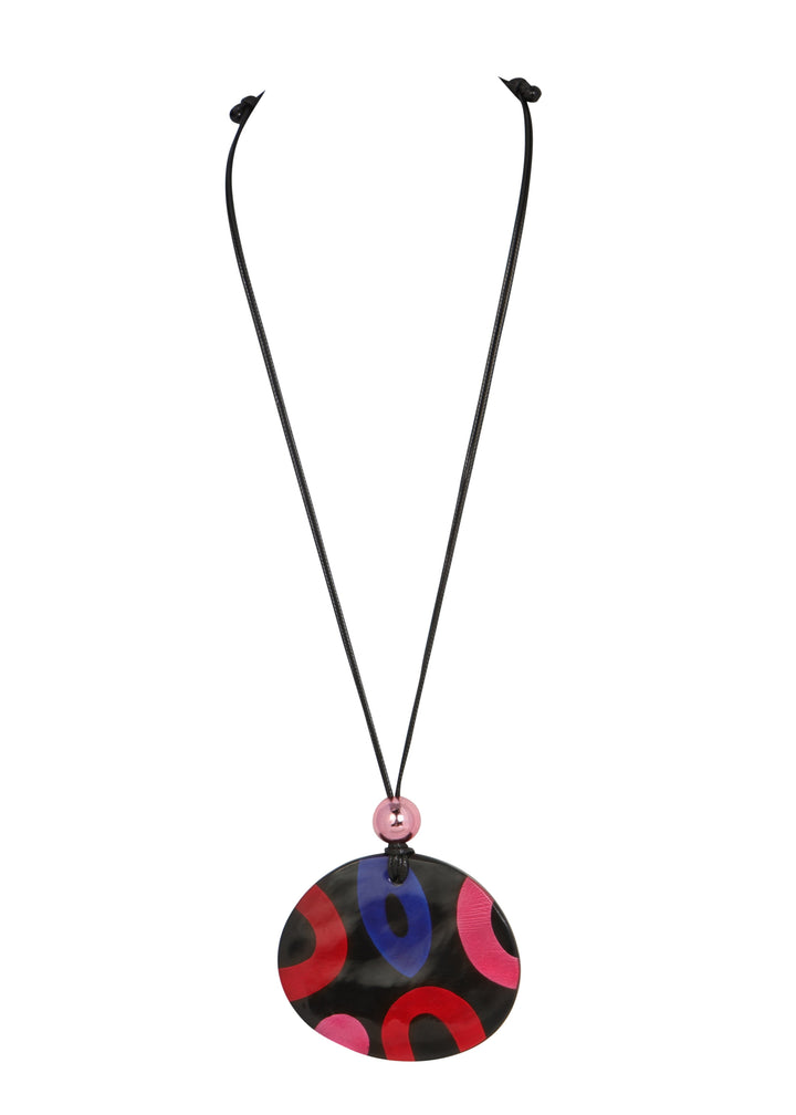 Merx - Abstract Resin Pendant Necklace