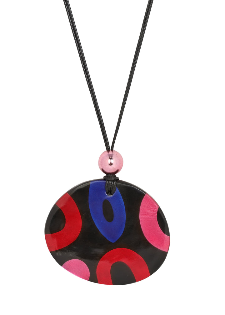 Merx - Abstract Resin Pendant Necklace