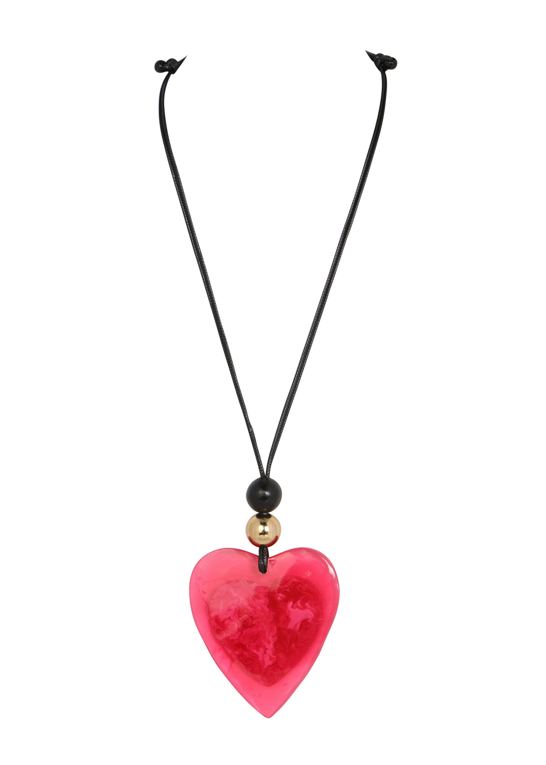 Merx - Heart Resin Pendant Necklace