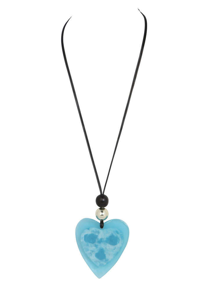 Merx - Heart Resin Pendant Necklace