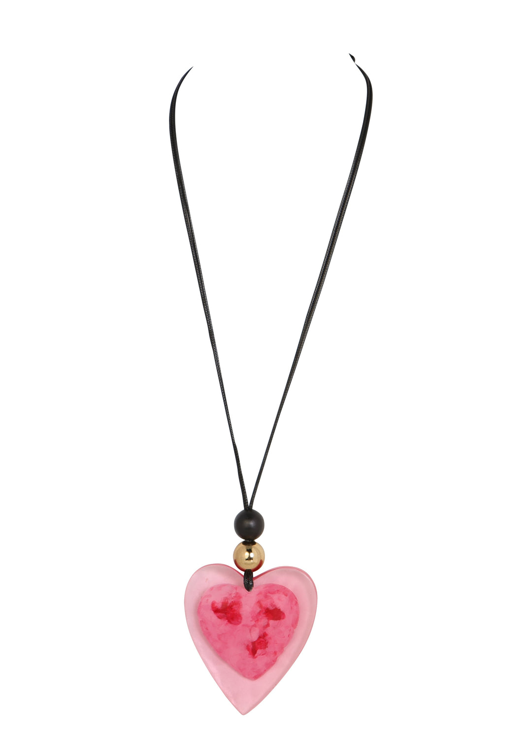 Merx - Heart Resin Pendant Necklace