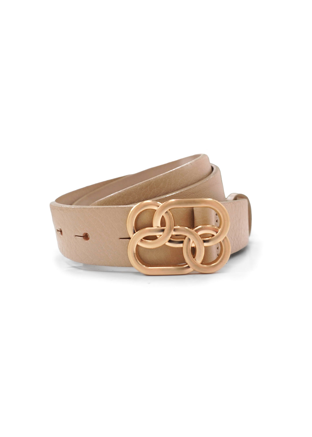 Landes - Stud Buckle Leather Belt