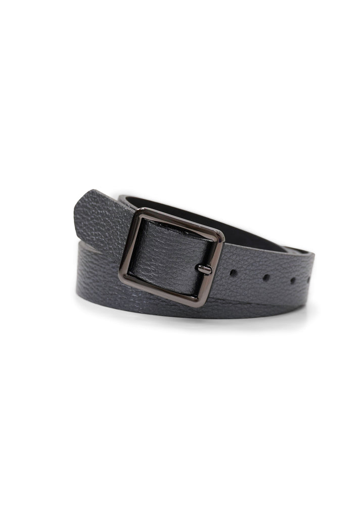 Landes - Small Rectangular Buckle Leather Belt