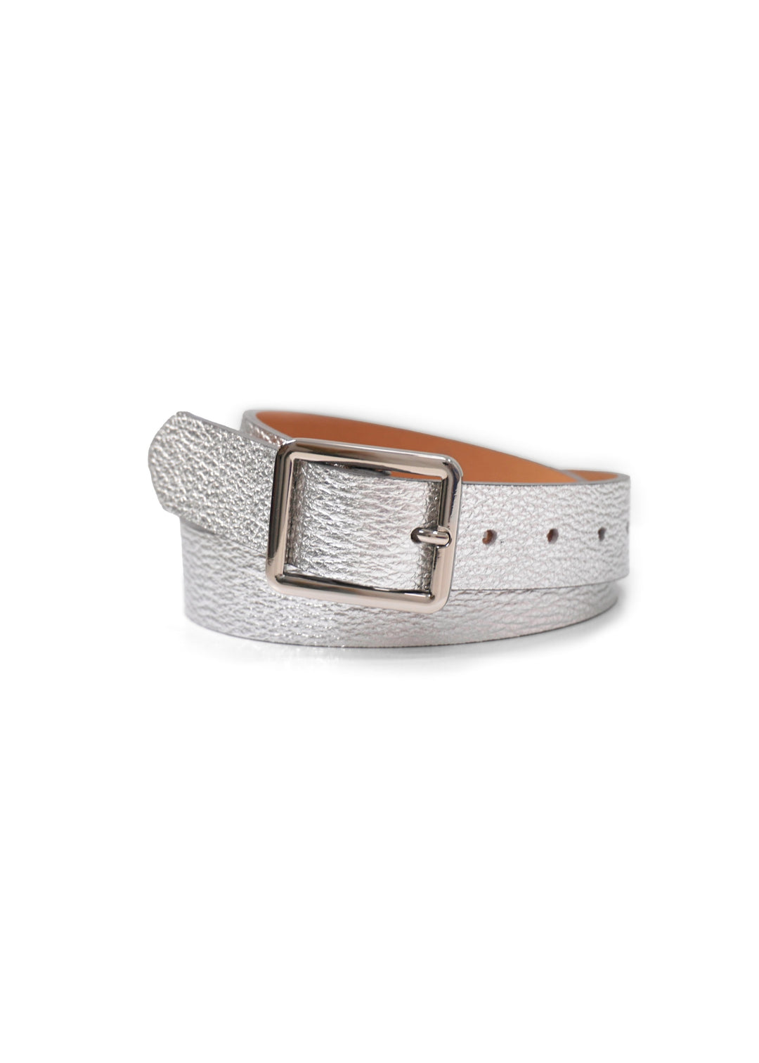 Landes - Small Rectangular Buckle Leather Belt