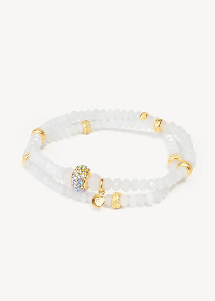 Hilberg & Berk - Sparkle Ball Double Wrap Bracelet