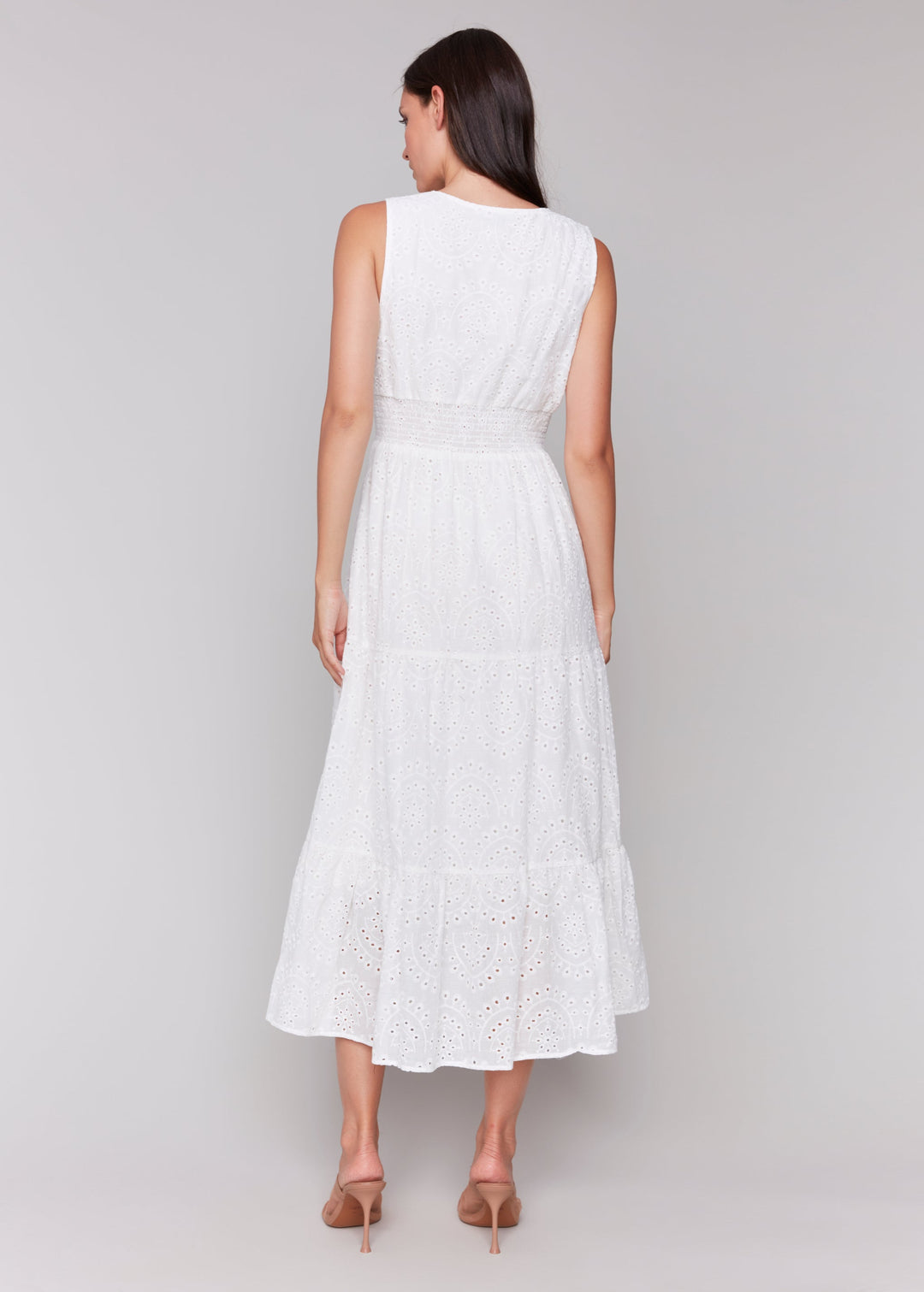 Charlie B - Sleeveless Eyelet Maxi Dress