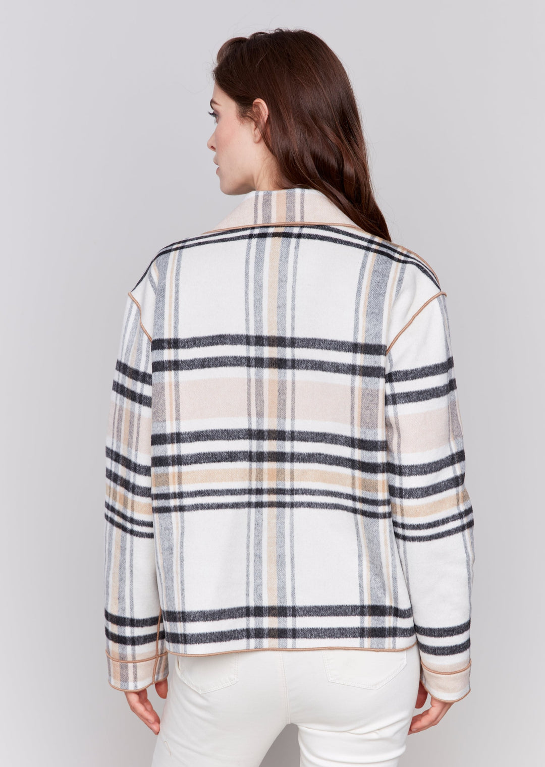 Charlie B -Reversible Plaid Jacket