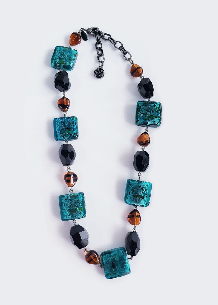 Myka - Convertible 2-In-1 Turquoise Beaded Necklace & Bracelet