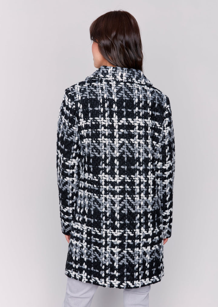 Charlie B - Straight Cut Plaid Coat