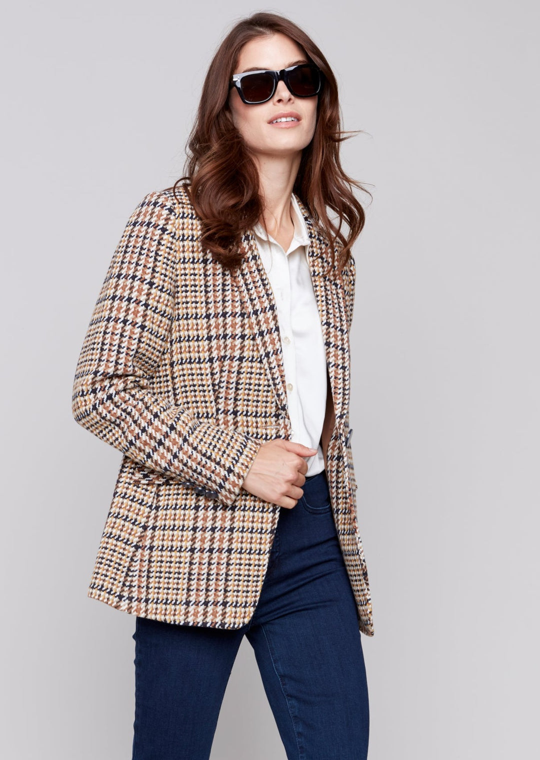 Charlie B - Plaid Tailored Blazer