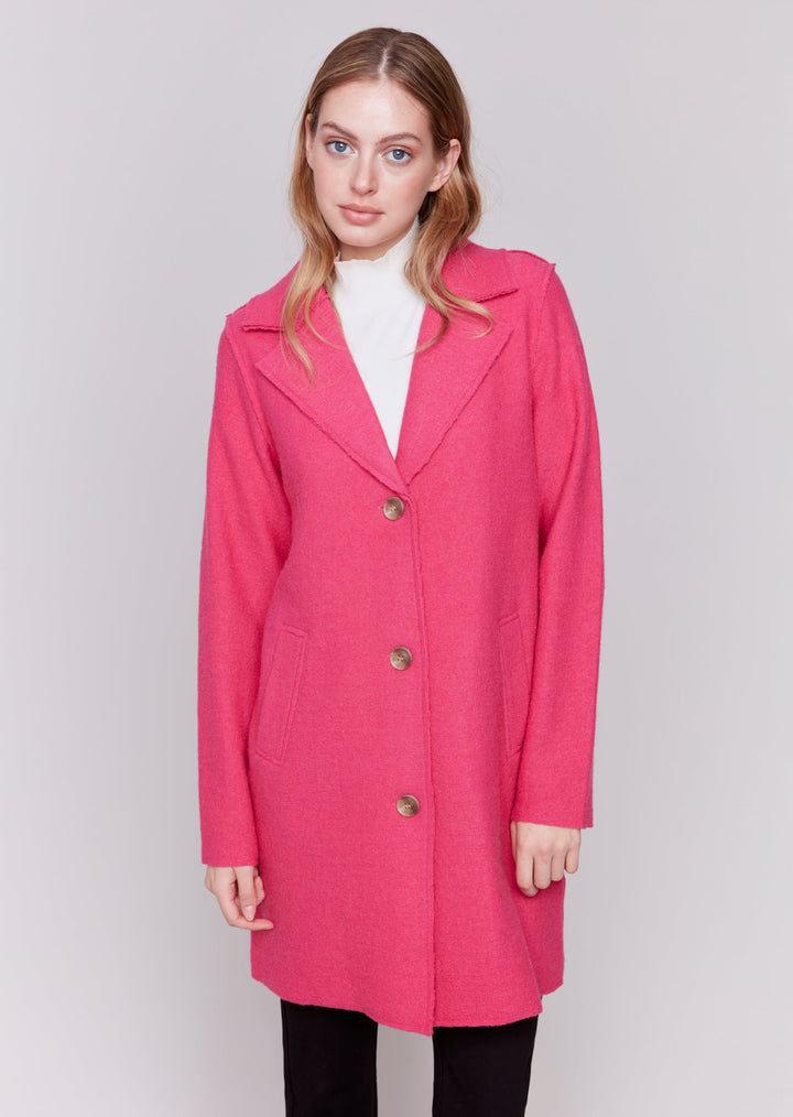 Charlie B - Boiled Wool Long Coat