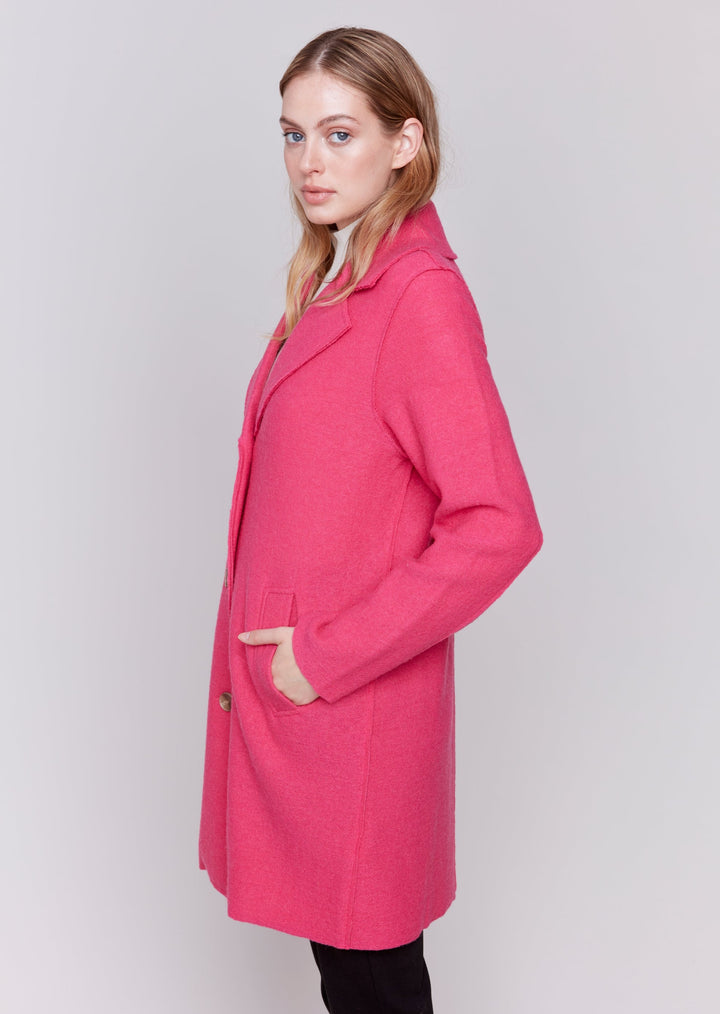 Charlie B - Boiled Wool Long Coat