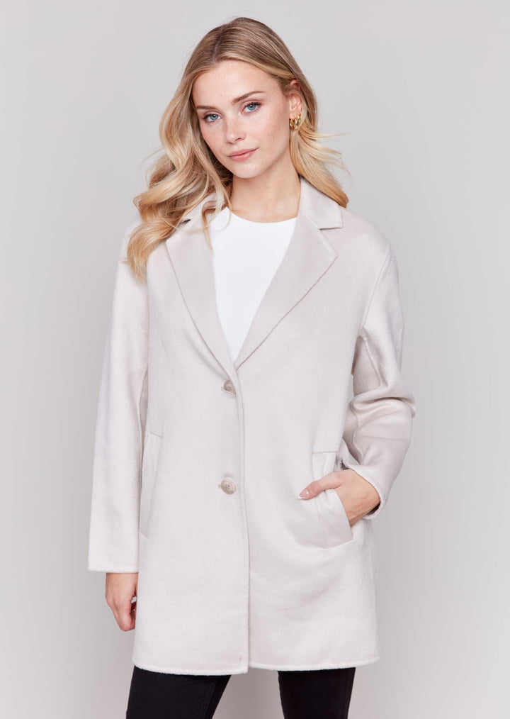 Charlie B - Short Double Face Wool Coat