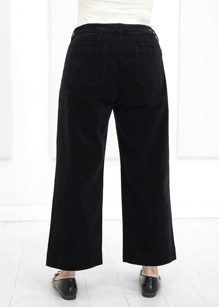 Liverpool - Crop Wide Leg Patch Pocket Pant