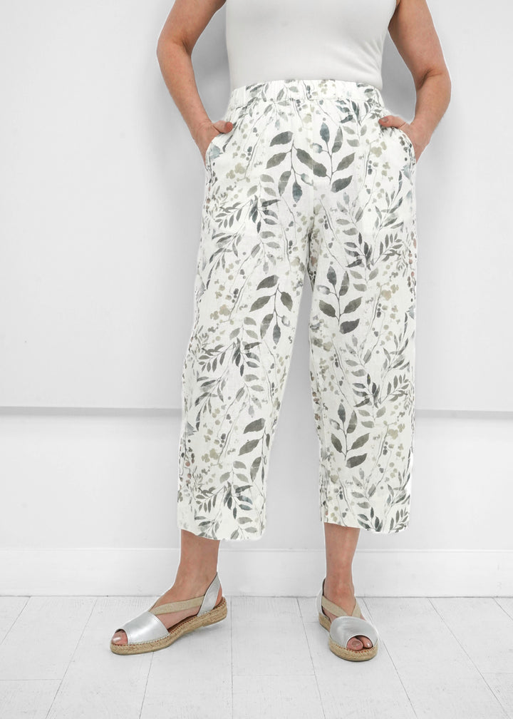 Alembika - Floral Linen Pant