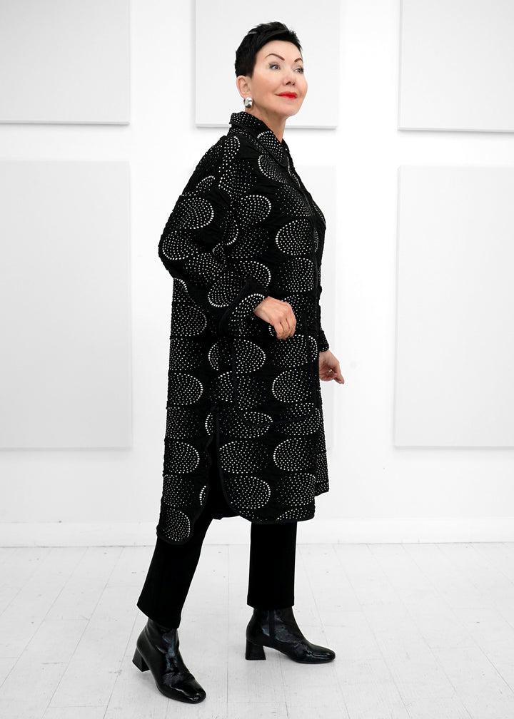 Gershon - Dafna Textured Pixel Coat