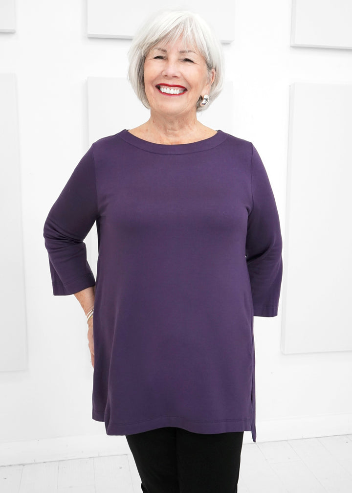 Capote - Lily Boatneck 3/4 Sleeve Tunic