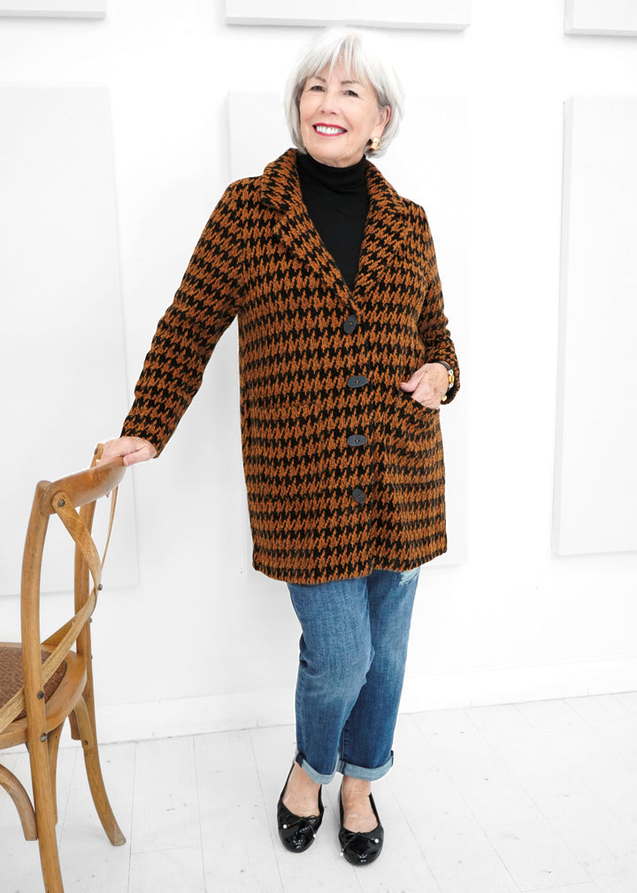 Habitat - Houndstooth Car Coat