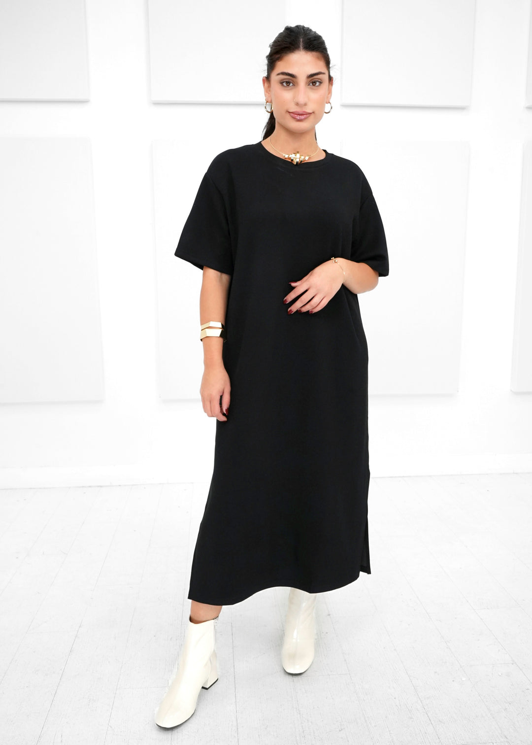 Luxe Modal - Midi T-shirt Dress