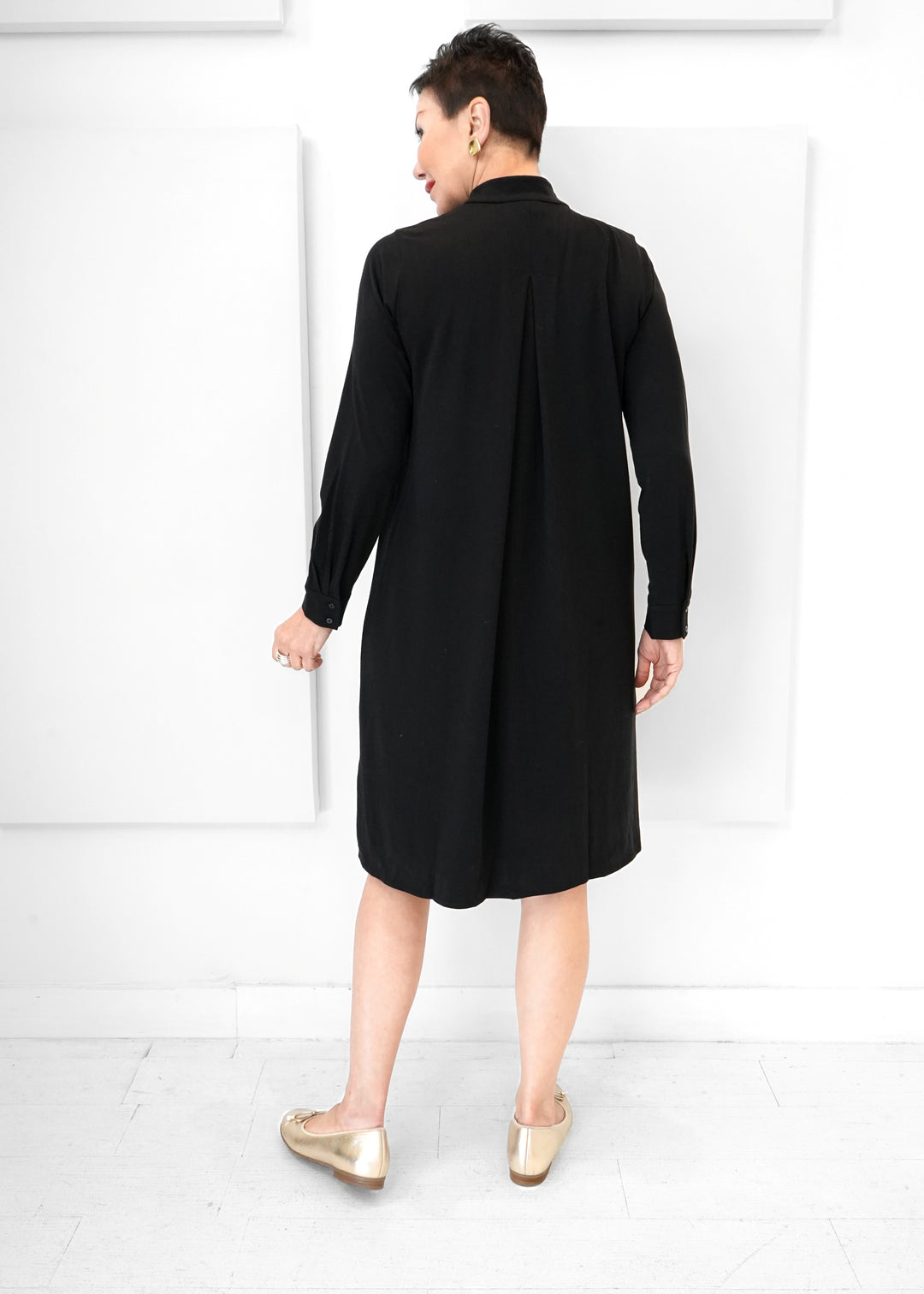 Eileen Fisher - Collar Henley Dress