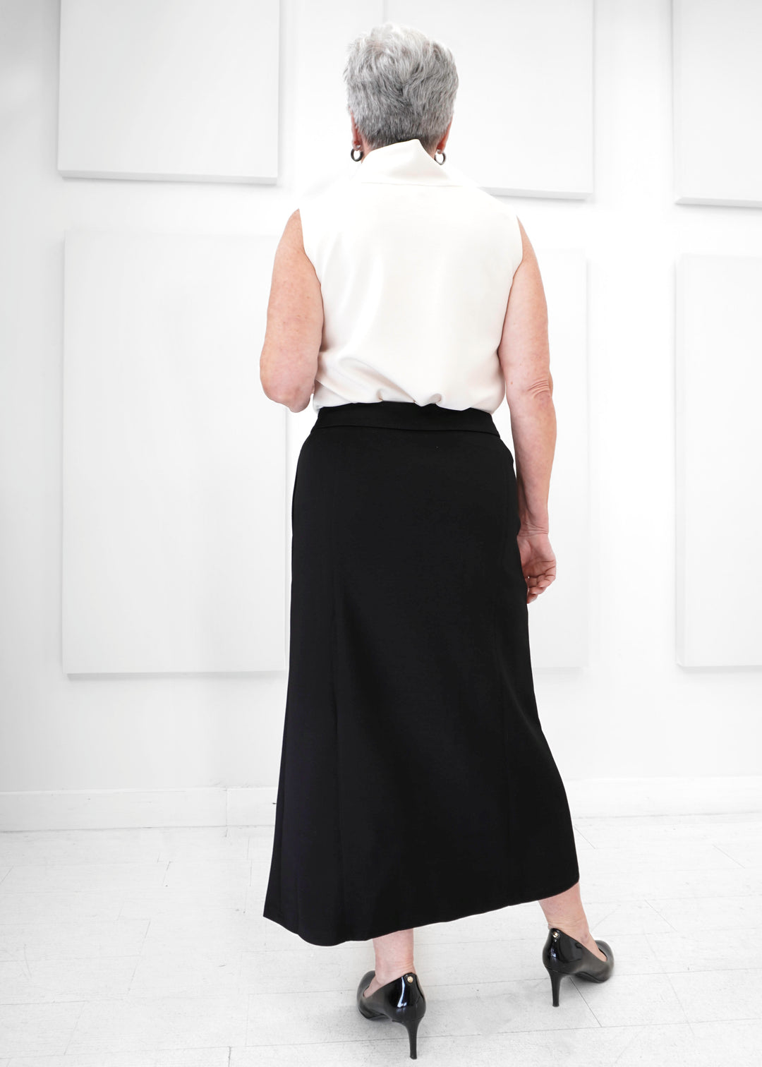 Luxe Modal - Scuba Side Slit Midi Skirt