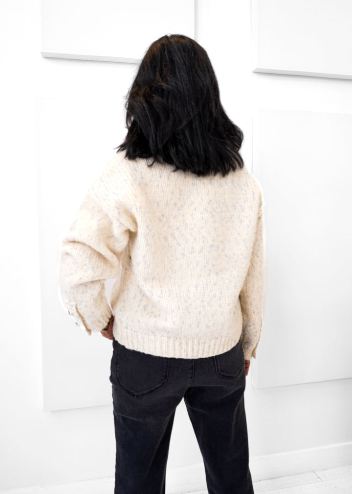 Esqualo - Lurex Button Cardigan