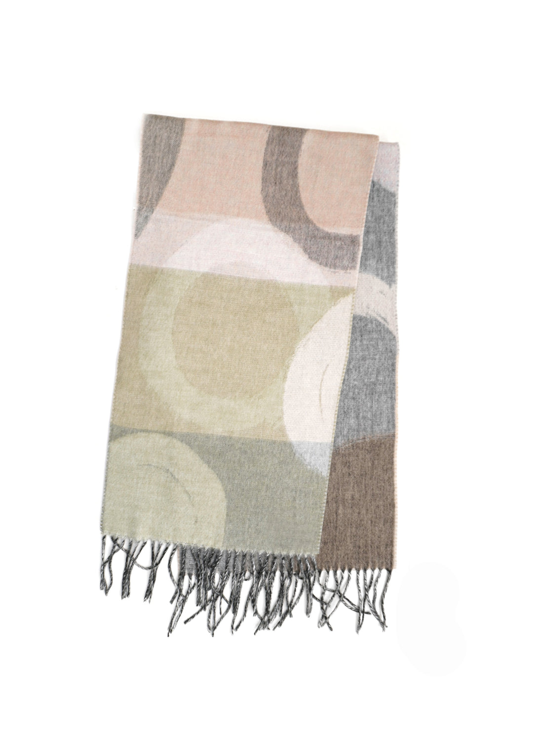 V Fraas - Brush Strokes Circle Cashmink Scarf