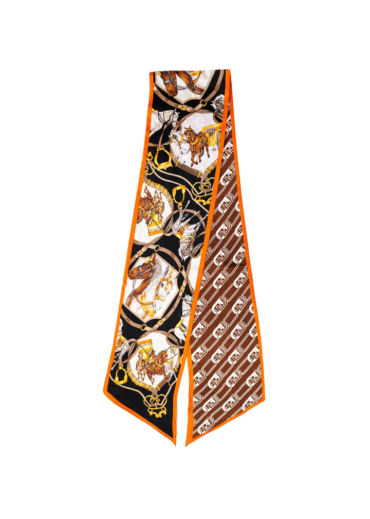 Tom & Eva - Equestrian Tie Silk Scarf