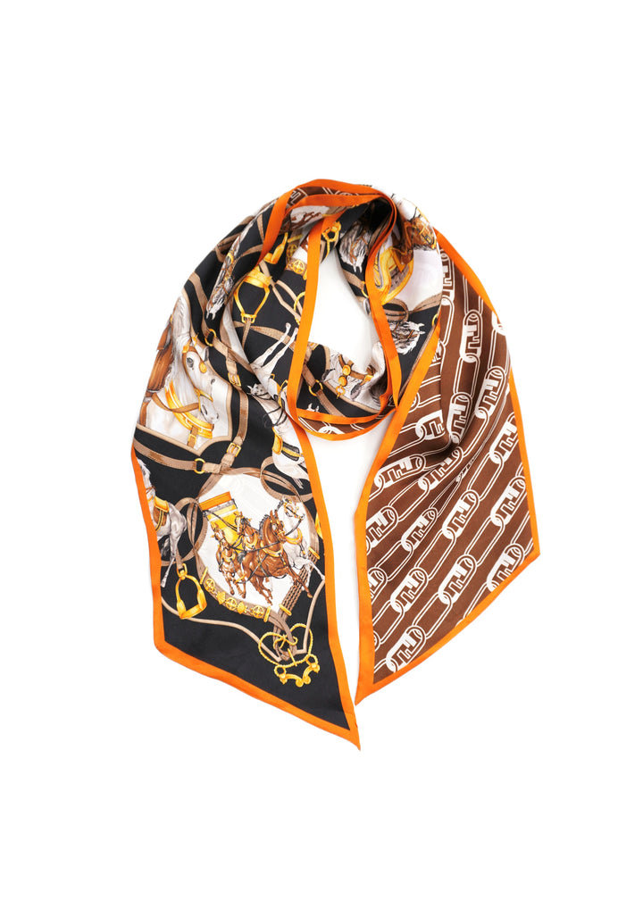 Tom & Eva - Equestrian Tie Silk Scarf